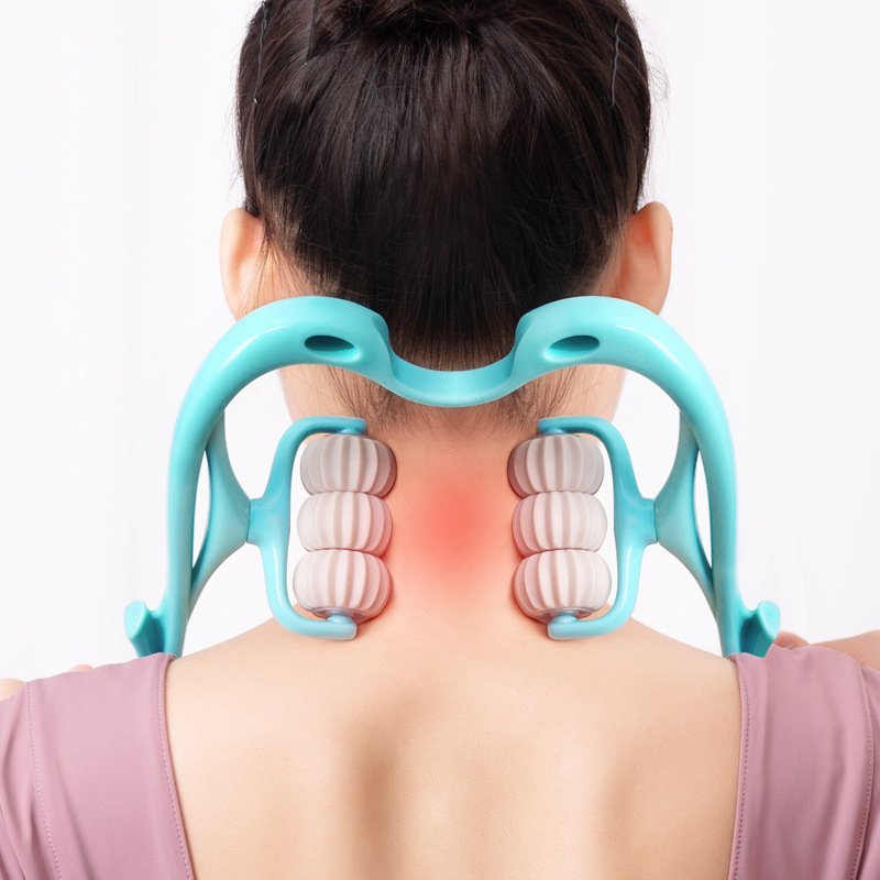 Six-Wheel Manual Neck Roller Massager Tool