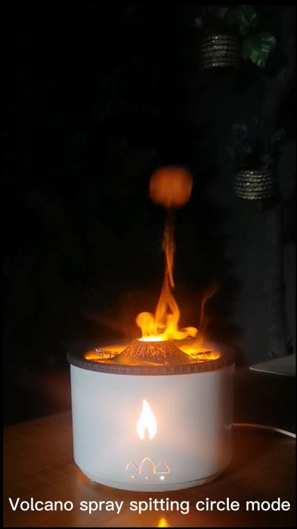 Aromatherapy Volcano Flame Oil Humidifier - Image 9