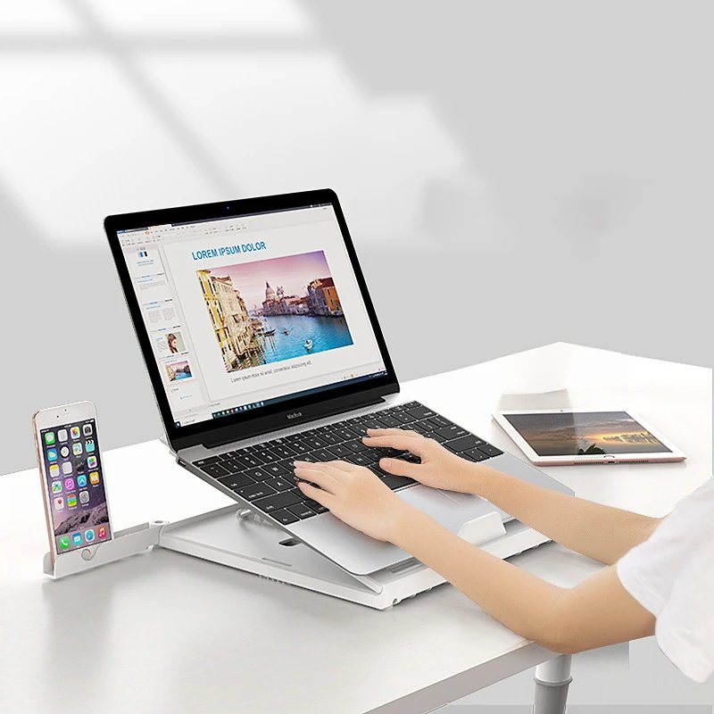 Premium Folding Stable Laptop Stand Rack - Image 7