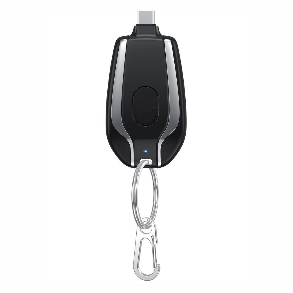 Mini 1500mAh Keychain Charger with Type-C