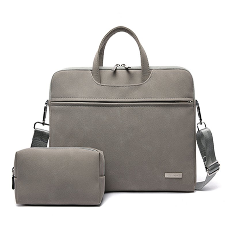 Cool PU Leather Laptop Bag with Mouse Pouch - Image 4