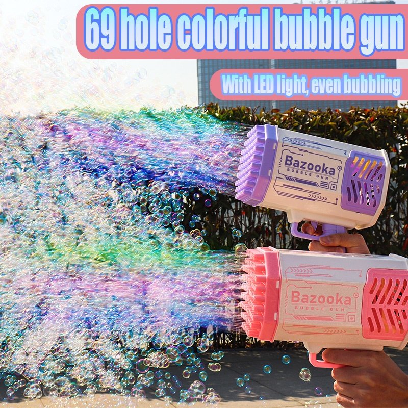 Bazooka Bubble Blower Gun with 68 Holes - Image 2