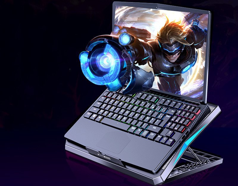 Foldable Laptop 6 fans Super Cooling Stand - Image 2