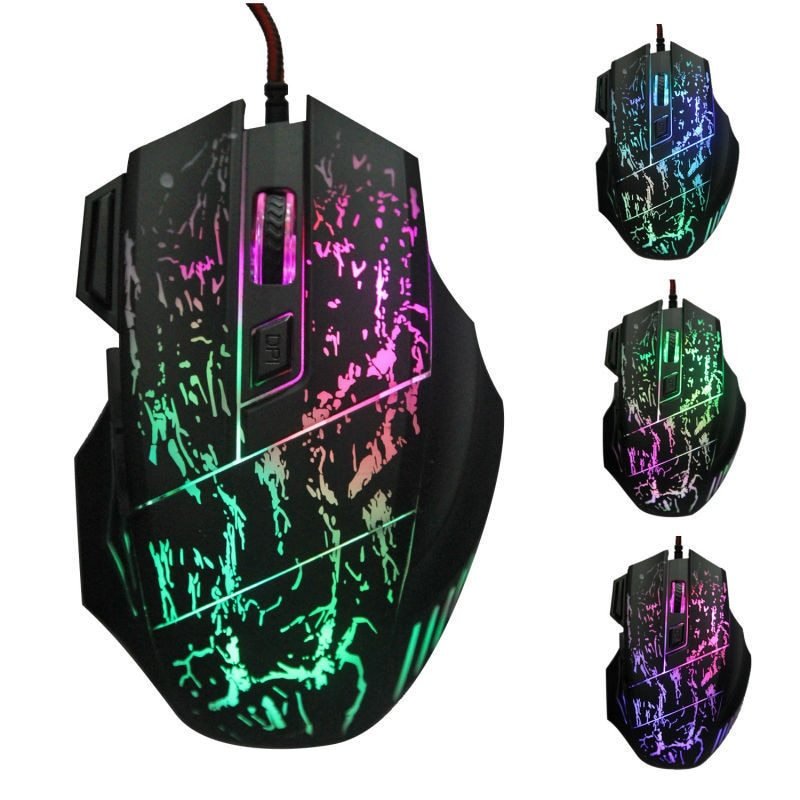Crackle Light Wired Computer Gaming Mouse