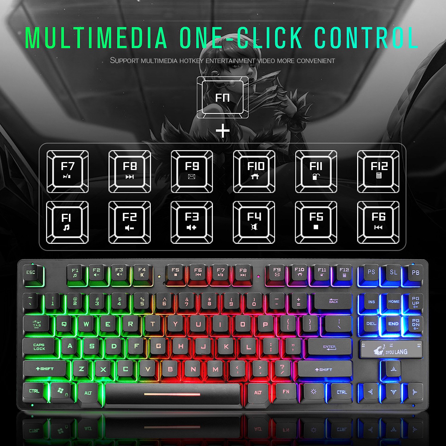 Compact Gaming Mechanical Notebook Keyboard - Image 2