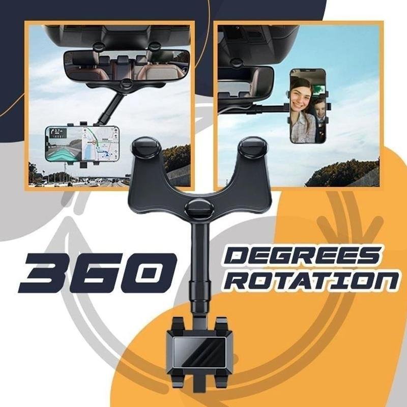Rearview Mirror Rotatable Car Phone Holder