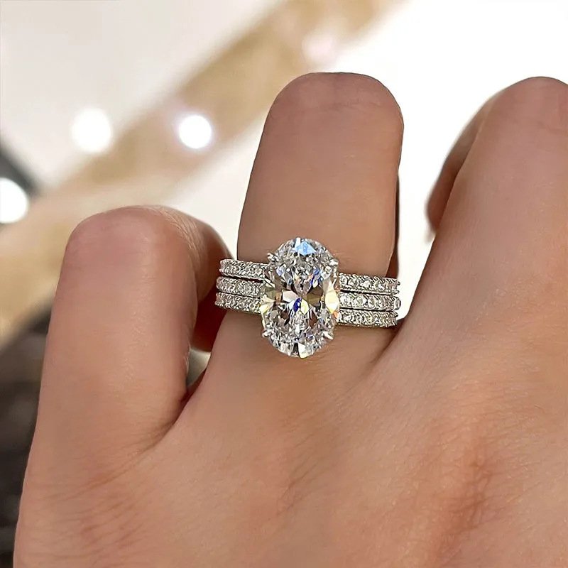 Shiny Diamond Look Fashion Jewelry Ring