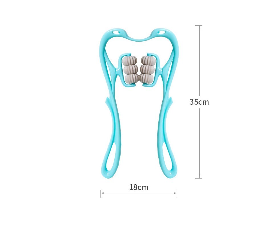 Six-Wheel Manual Neck Roller Massager Tool - Image 5