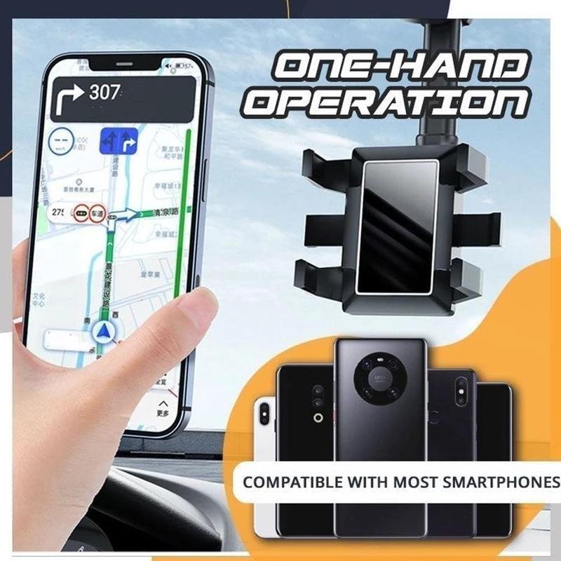 Rearview Mirror Rotatable Car Phone Holder - Image 6