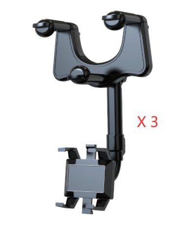 Rearview Mirror Rotatable Car Phone Holder - Image 7