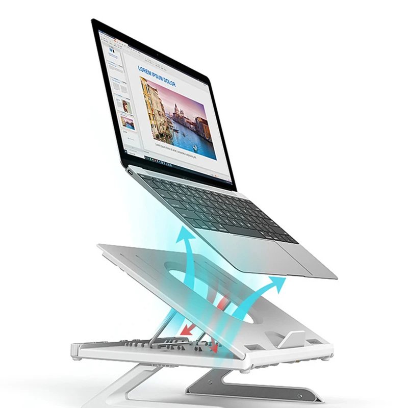 Premium Folding Stable Laptop Stand Rack - Image 4