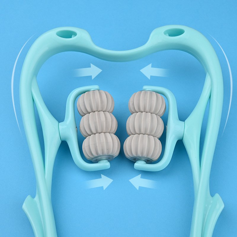 Six-Wheel Manual Neck Roller Massager Tool - Image 4