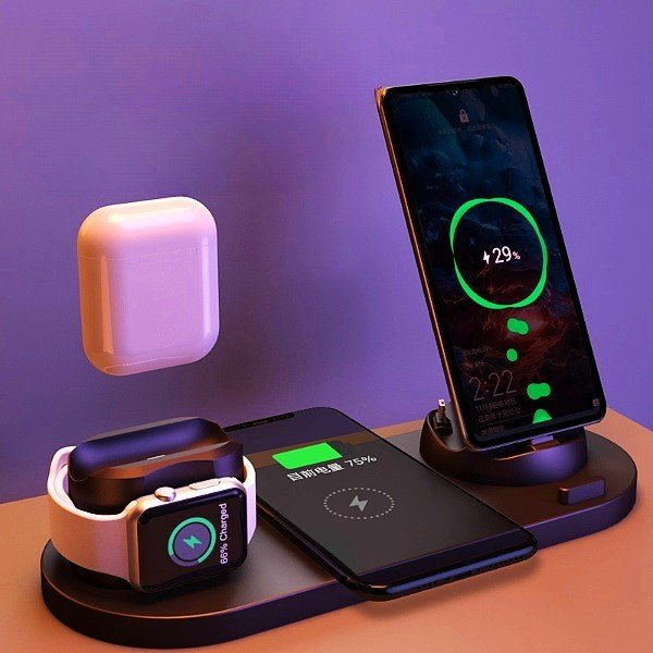 6-in-1 Wireless Charging Dock for iPhone