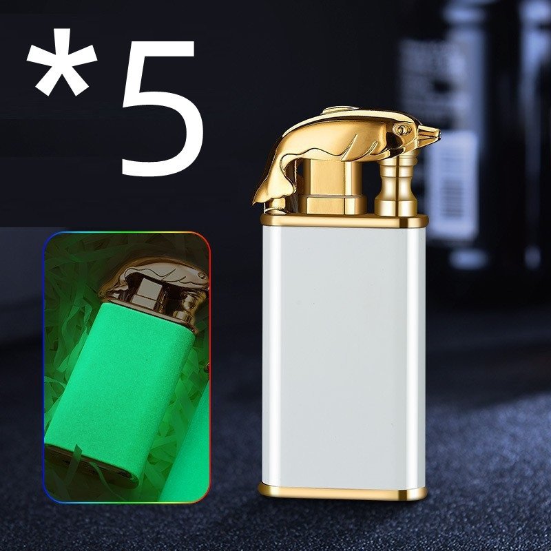 Windproof Flame Double Fire Metal Lighter - Image 4