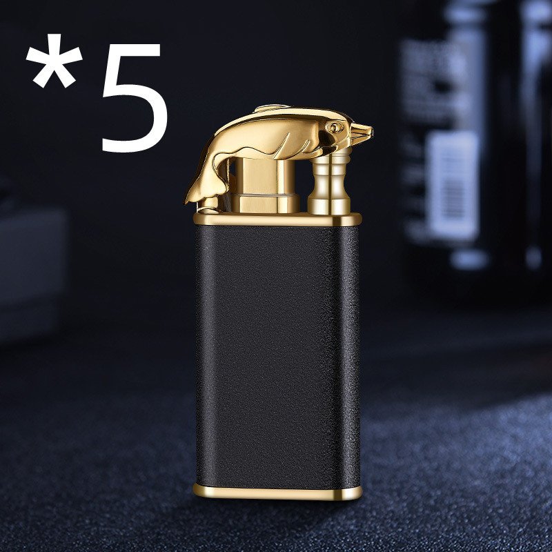 Windproof Flame Double Fire Metal Lighter - Image 2