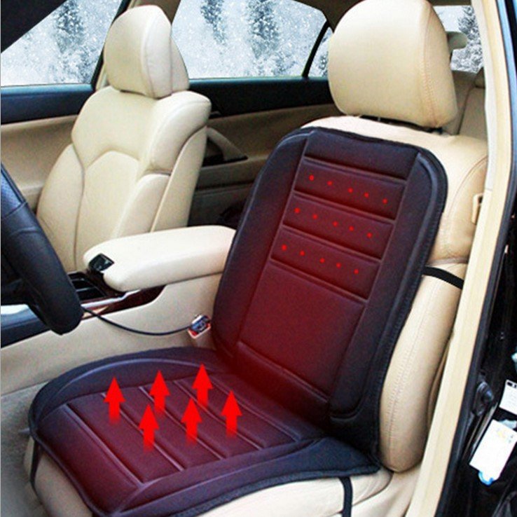 Winter Heated Car Seat Cushion Back Support