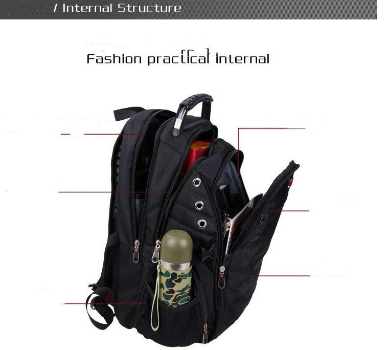 Comfortable Backpack with Padded Back Panel - Image 5