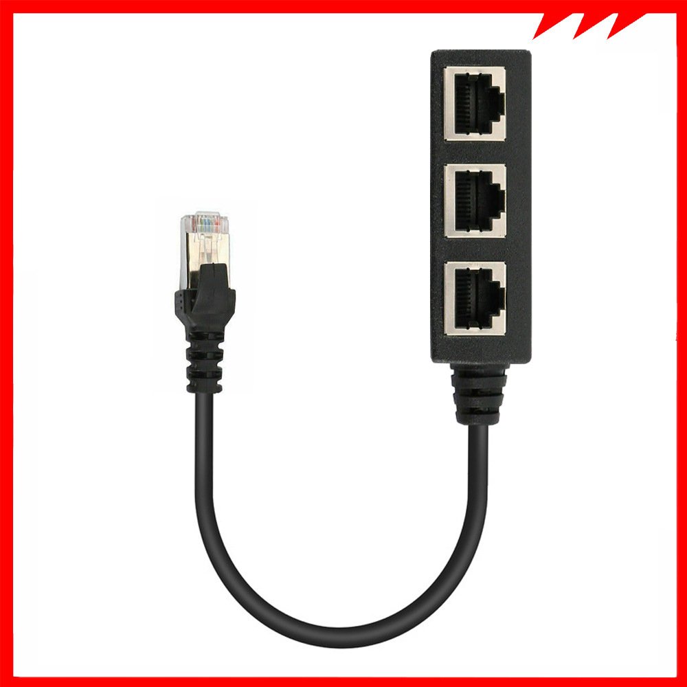 RJ45 Ethernet Splitter 1 to 3 Adapter Hub - Image 4