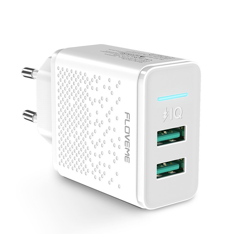 EU Standard Dual Port USB Phone Charger - Image 3