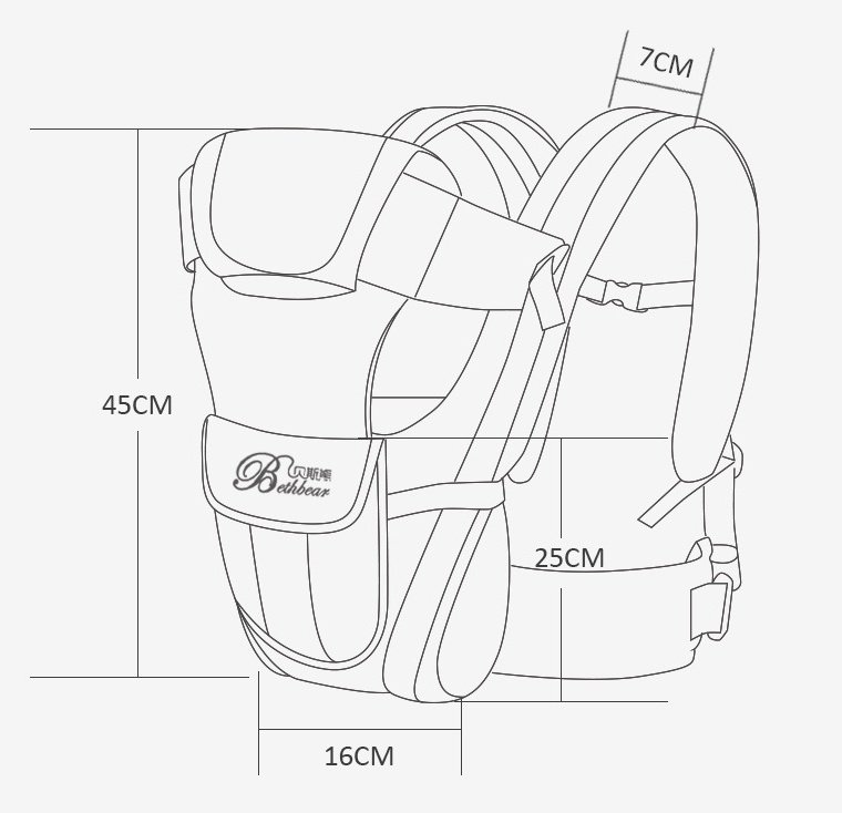 Double Shoulder Baby Carrier for Traveling - Image 3