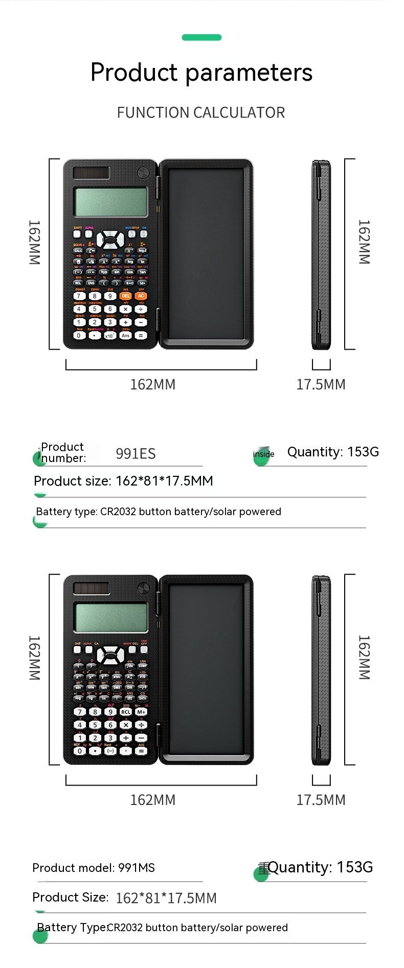 Foldable Scientific Calculator Tablet Pro X - Image 7