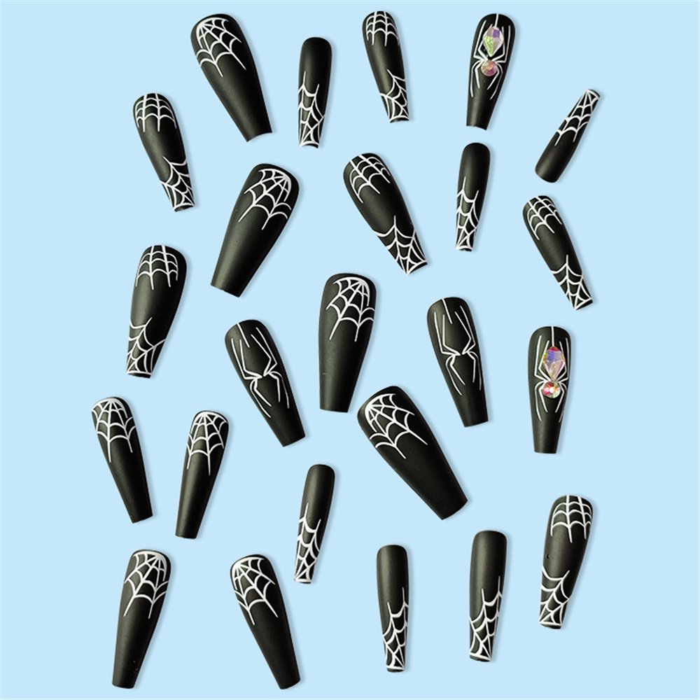 Cool Dark Spider Halloween Wear False Nails - Image 4