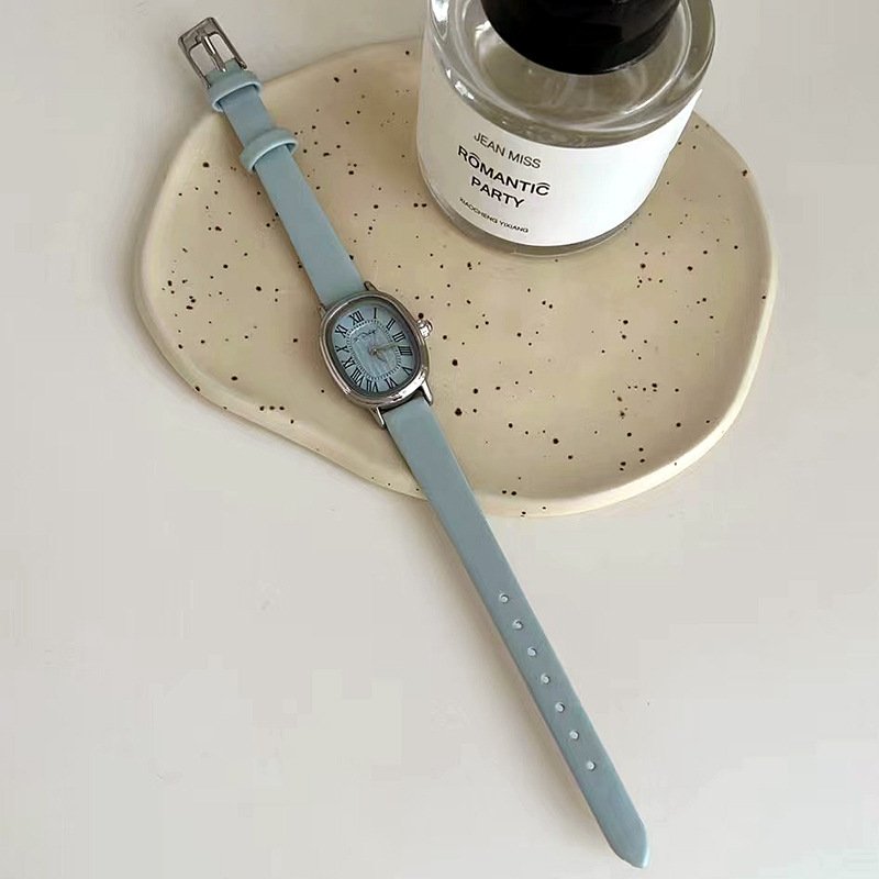 Women's Retro Roman Leather Band Lux Watch - Image 7