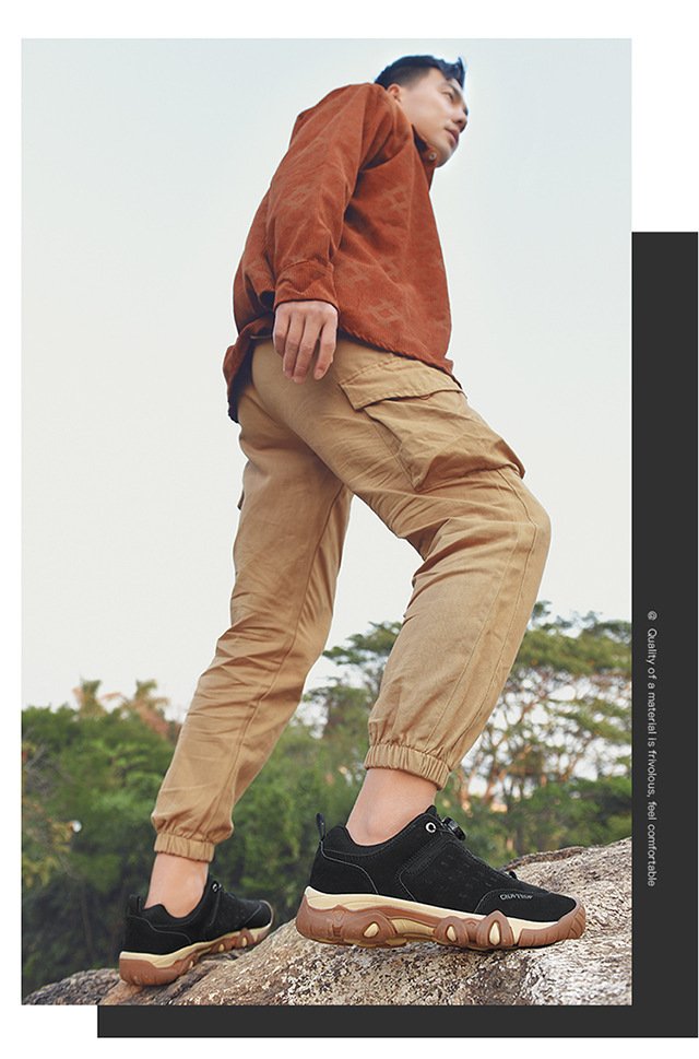 Men's Rotating Buckle Outdoor Hiking Shoes - Image 8