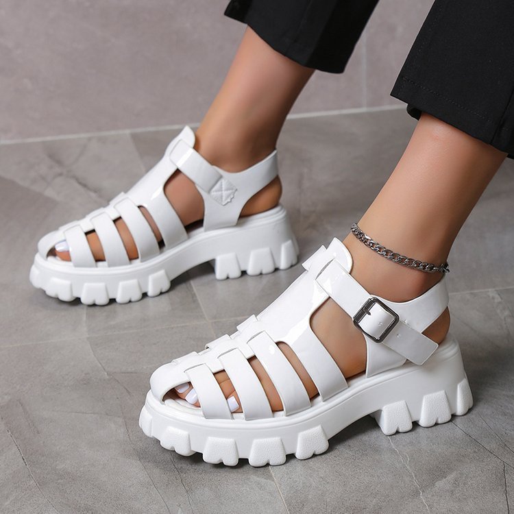 Women's Casual Mid Heel Platform Sandals