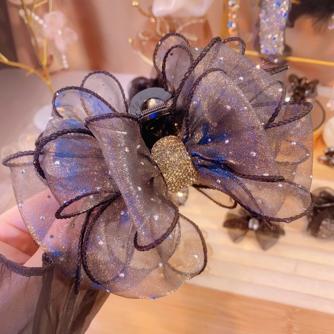 Hip Decorative Bow Hair Accessory Claw Clip - Image 2