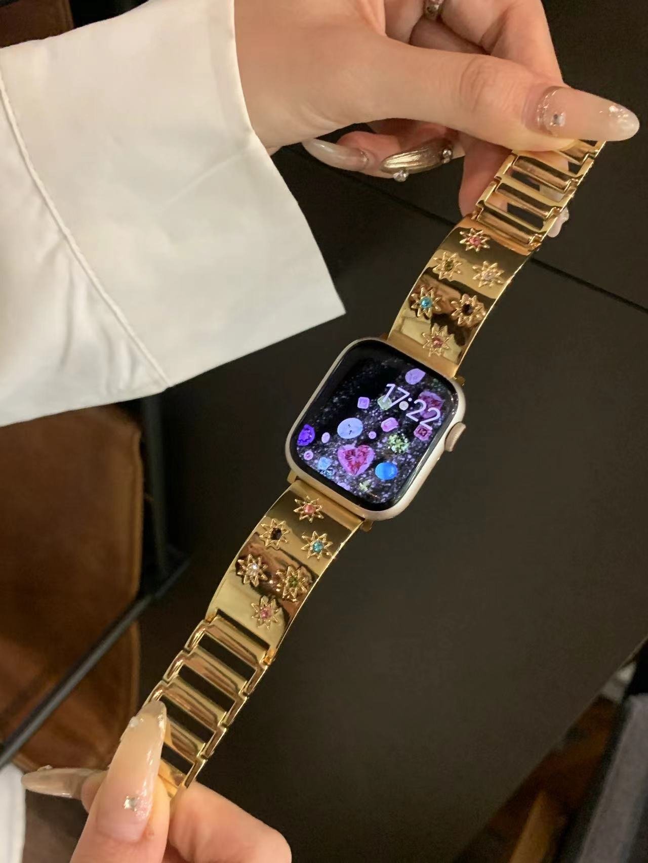 Ladies Smart Watch Vivid Crystals Bracelet - Image 2