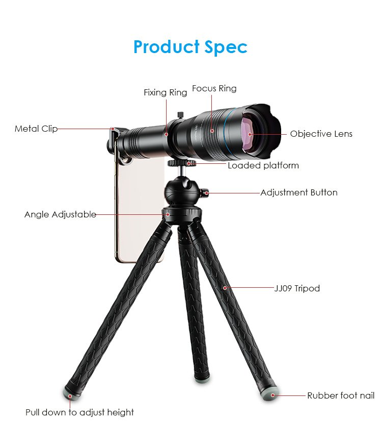 36X Mobile Phone Telescope Telephoto Lens - Image 5