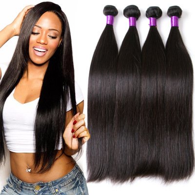 Natural Brazilian Straight Human Hair Weave