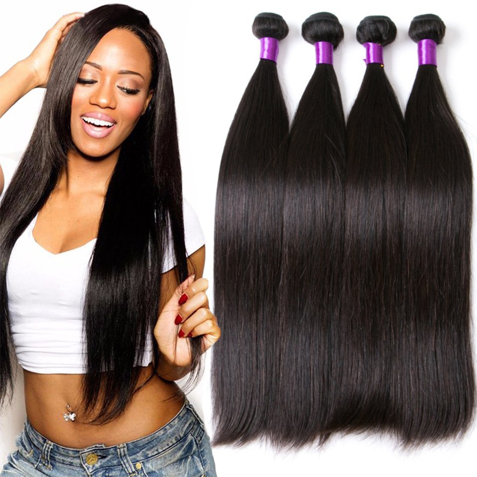 Natural Brazilian Straight Human Hair Weave - Image 4