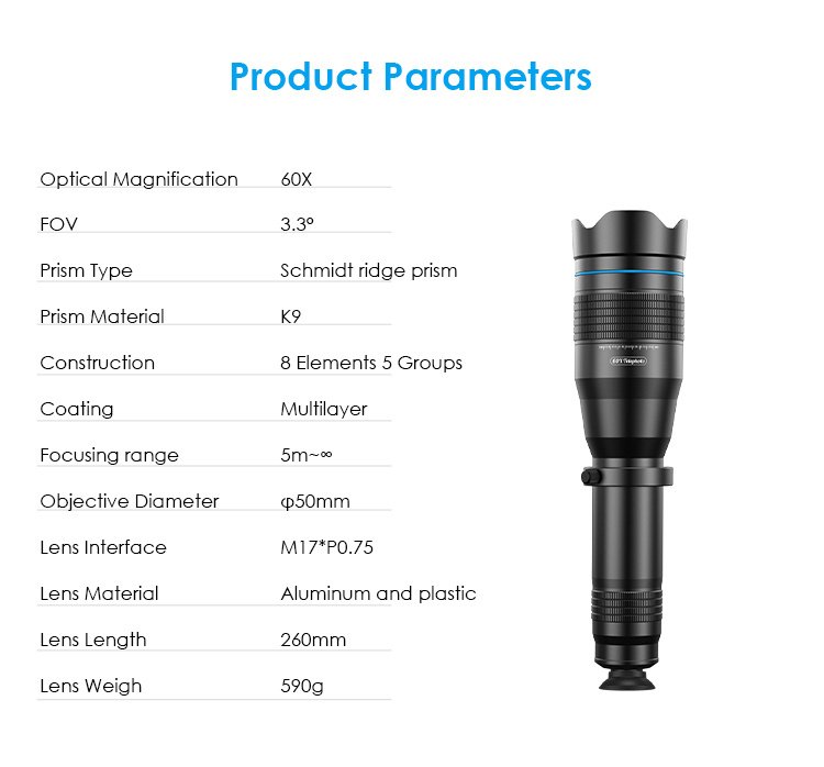 36X Mobile Phone Telescope Telephoto Lens - Image 7