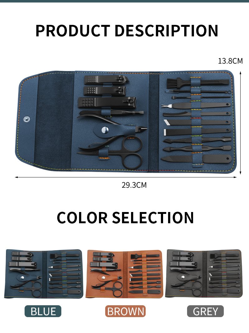 16pcs Grooming Kit – Nail & Ear Tools Set - Image 8