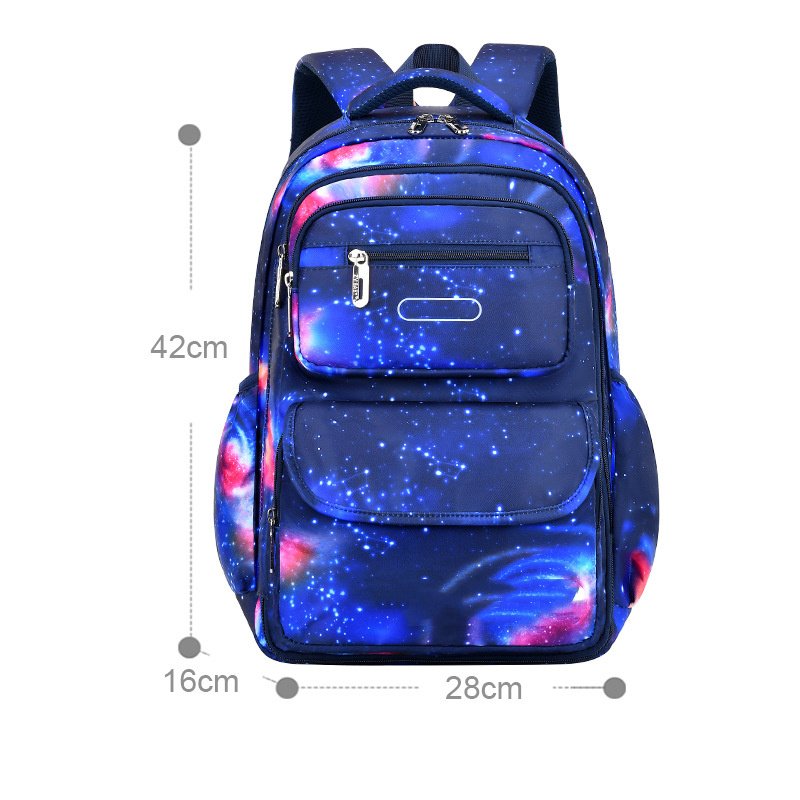 Stylish Large Storage Nylon School Backpack - Image 7