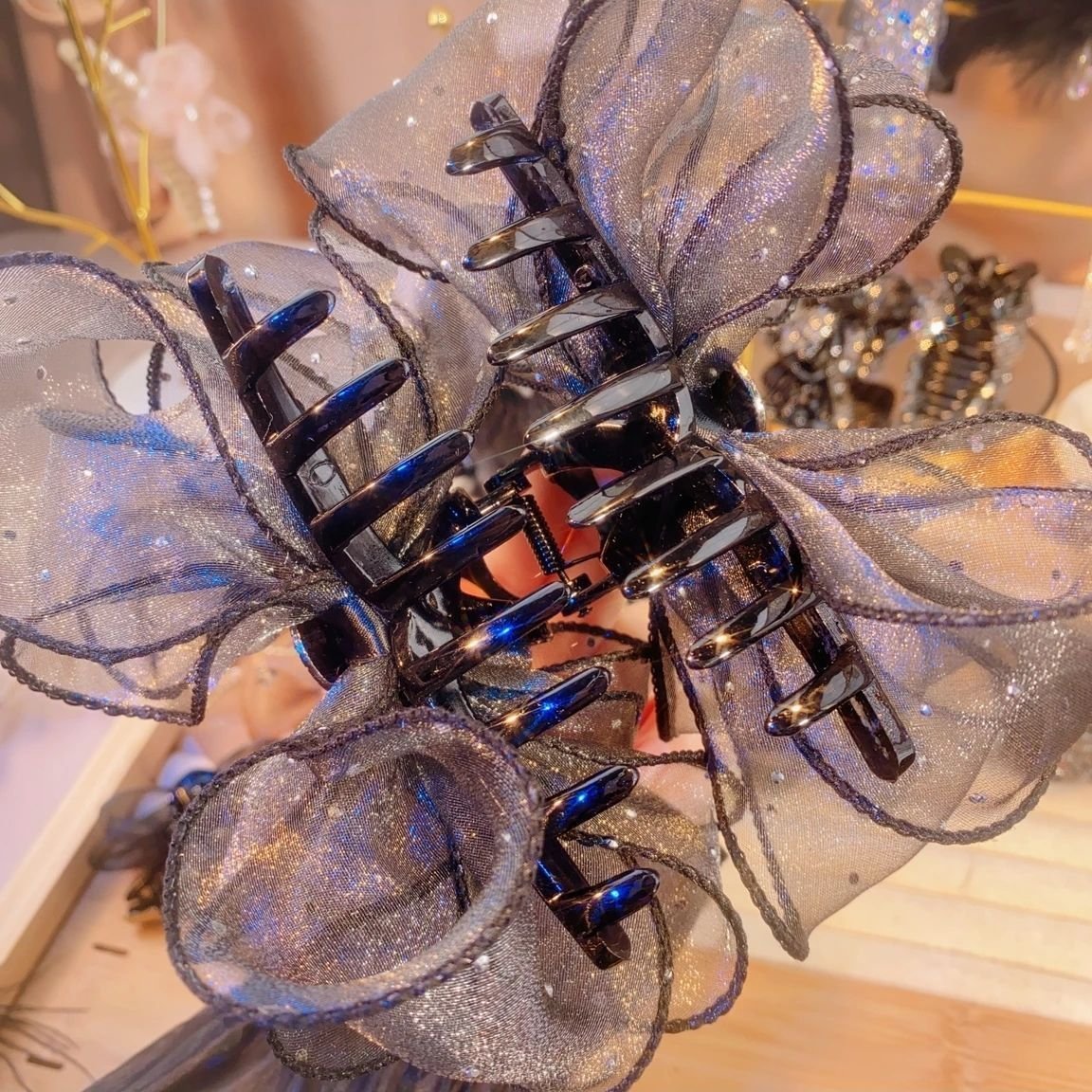 Hip Decorative Bow Hair Accessory Claw Clip - Image 4