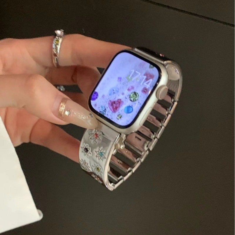Ladies Smart Watch Vivid Crystals Bracelet - Image 9
