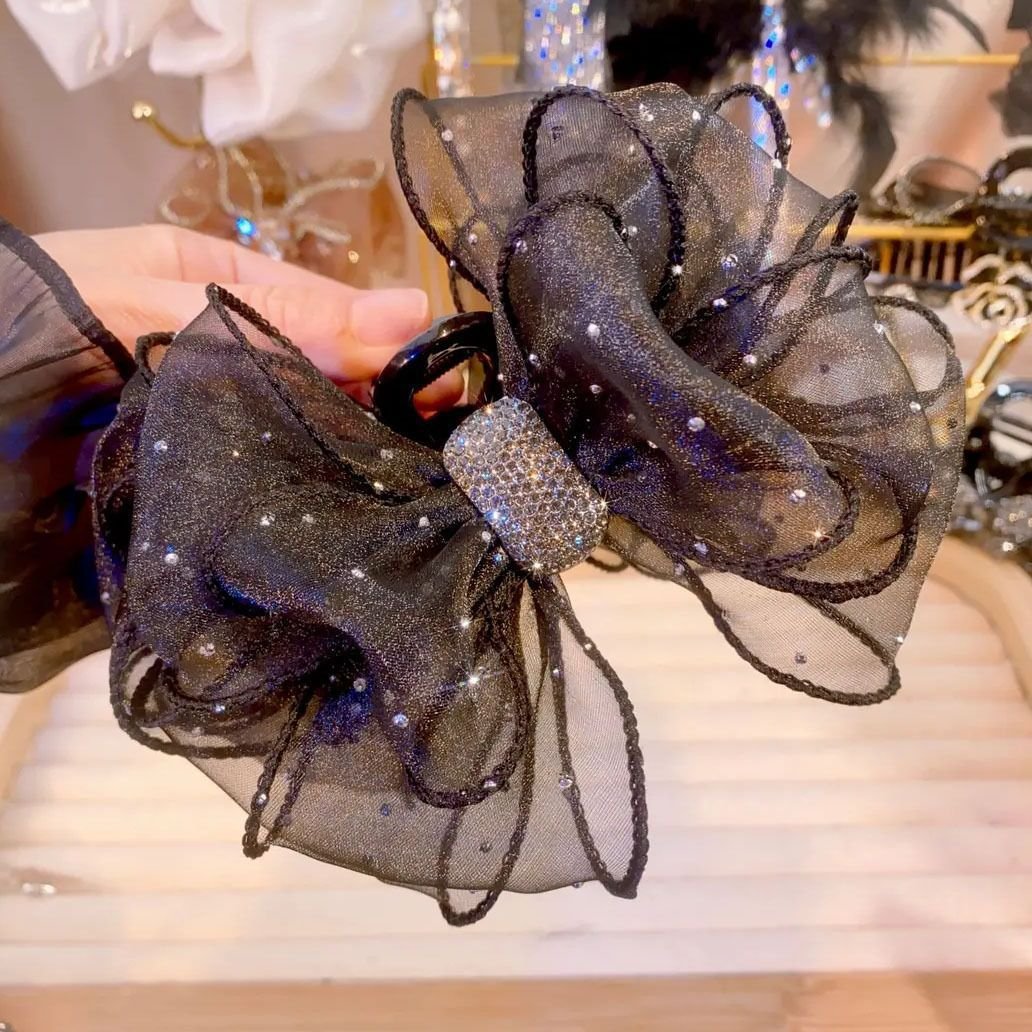 Hip Decorative Bow Hair Accessory Claw Clip - Image 8