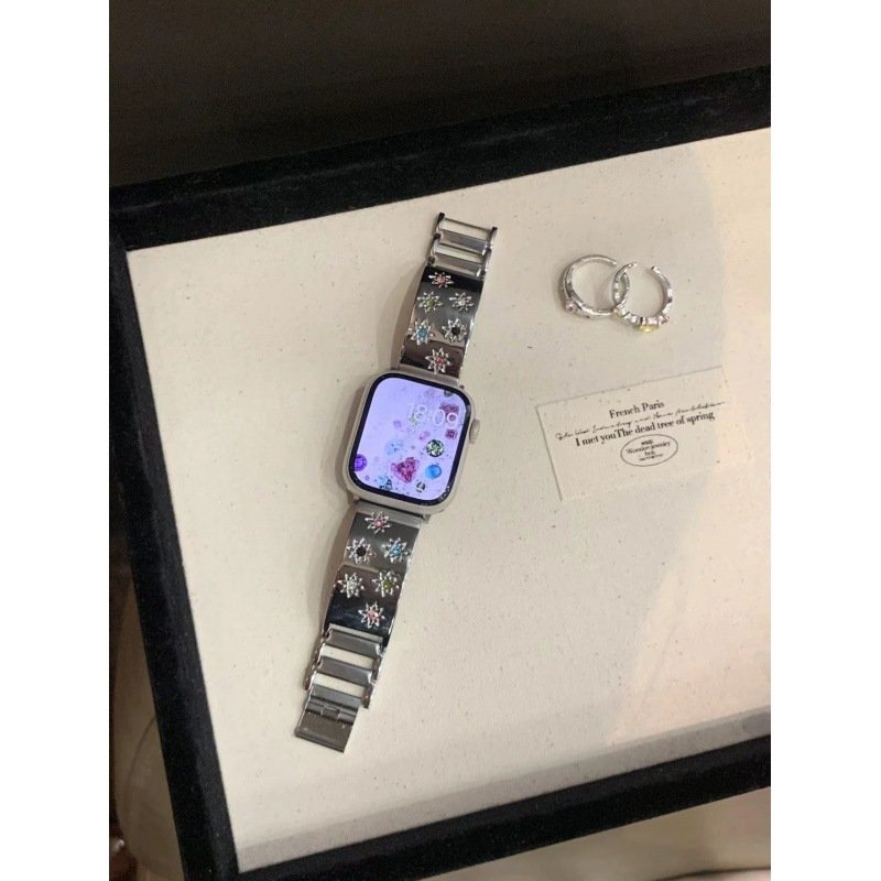 Ladies Smart Watch Vivid Crystals Bracelet - Image 4