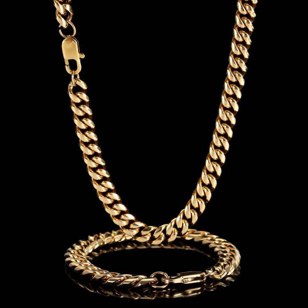 Hip Hop S-Steel Necklace Buckle Bracelet