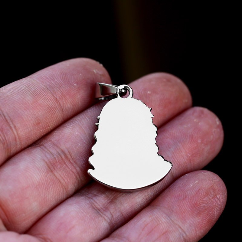 Spiritual Christ Head Pendant Necklace - Image 7