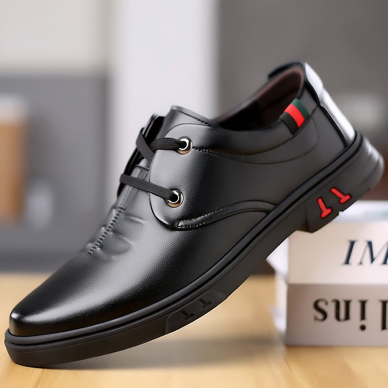 Soft Leather Casual Round Toe Leather Shoes - Image 10