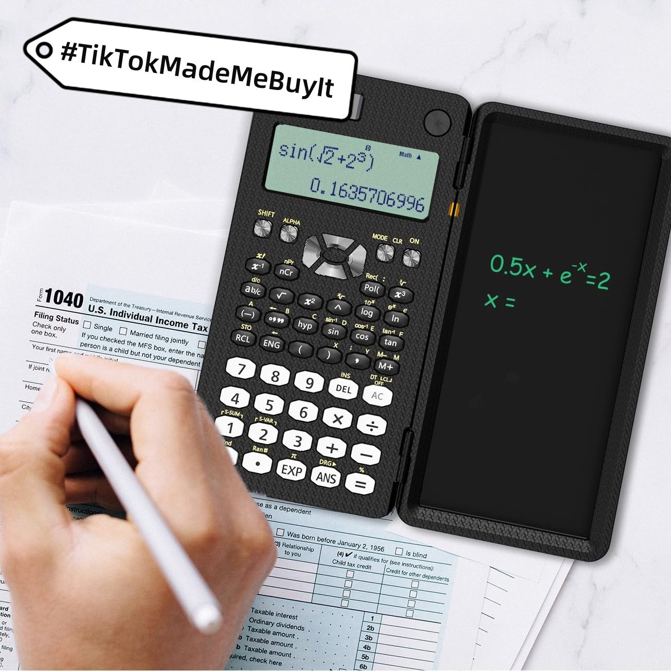 Foldable Scientific Calculator Tablet Pro X