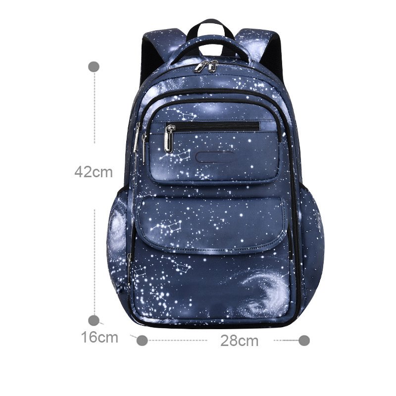 Stylish Large Storage Nylon School Backpack - Image 4