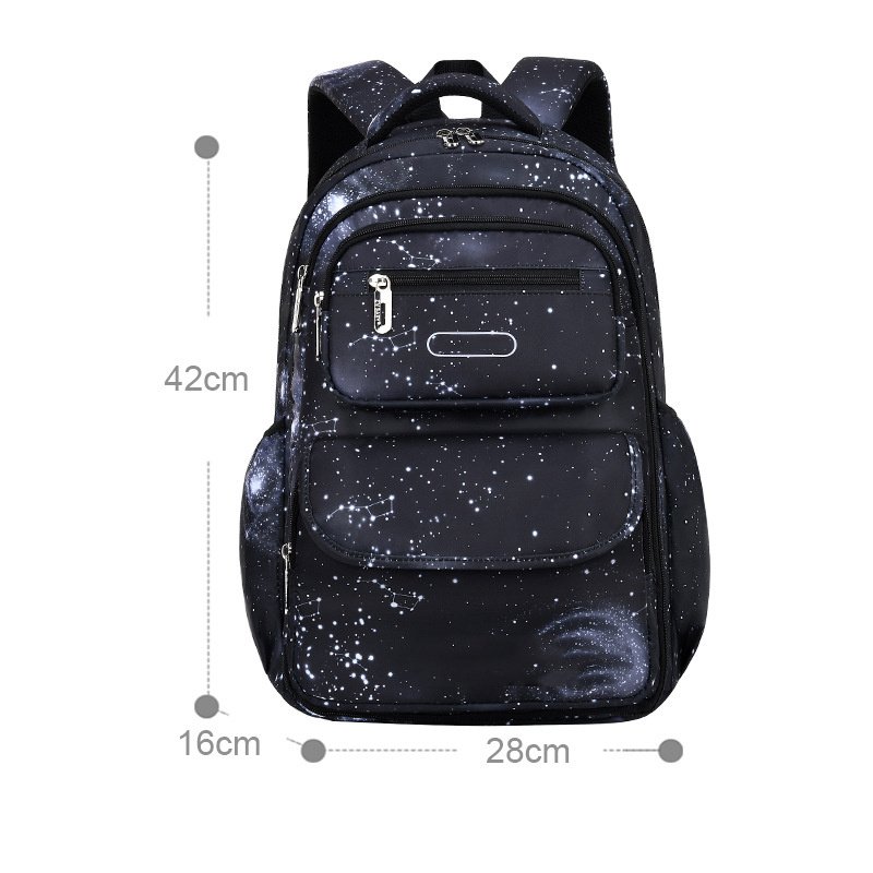 Stylish Large Storage Nylon School Backpack - Image 5