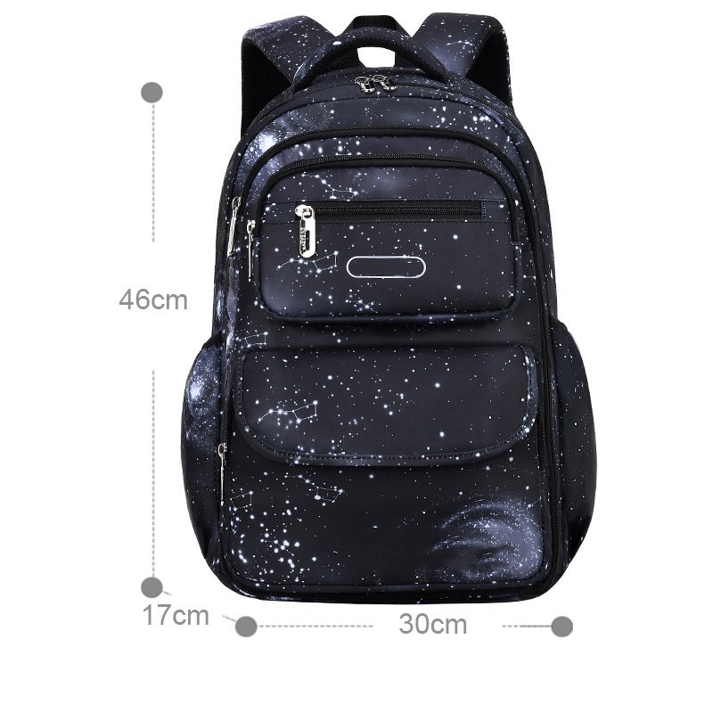 Stylish Large Storage Nylon School Backpack - Image 9