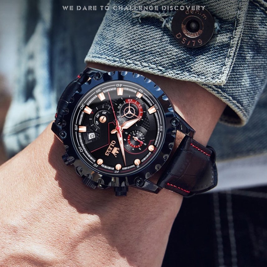 Luminous Large Dial All-in-one Men's Watch