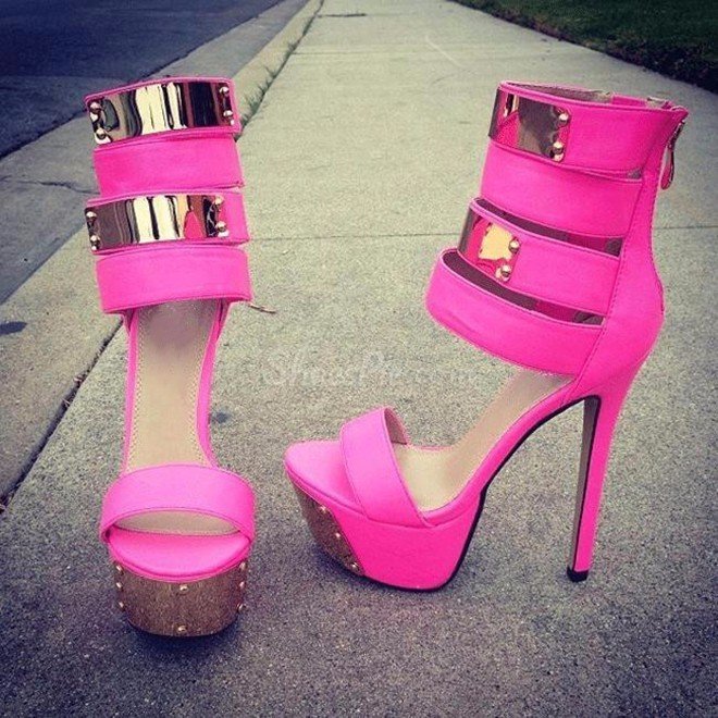 Women's Platform High Heels Roman Sandals - Image 5